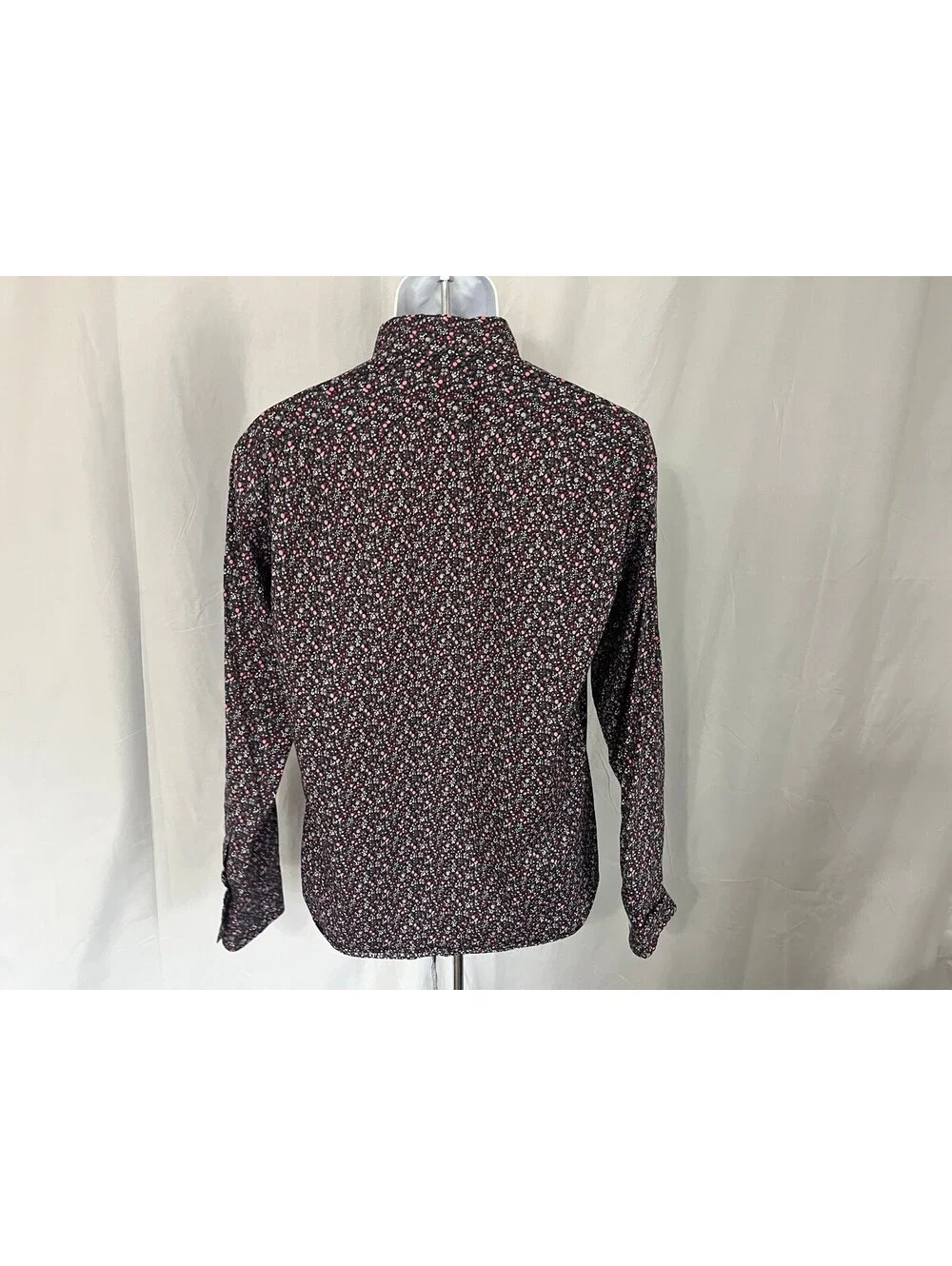 J. Crew Men's Blue Pink White Slim Fit Flex l/s Shirt Medium M Button Down